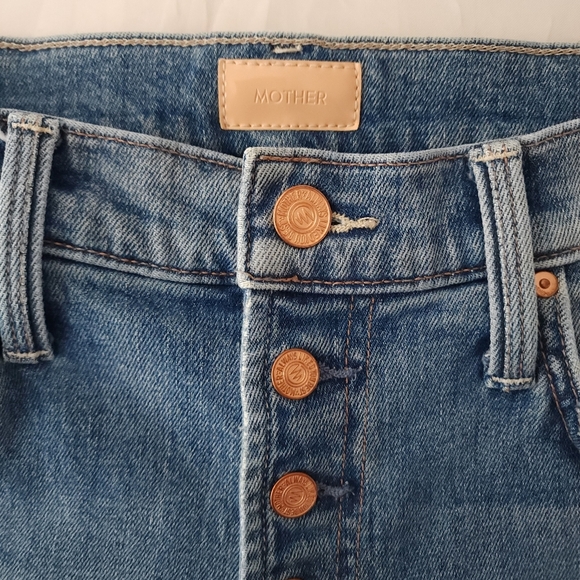 Mother The Pixie Tomcat Crop Jeans in Not Cut & Pasted Jeans - Picture 4 of 9